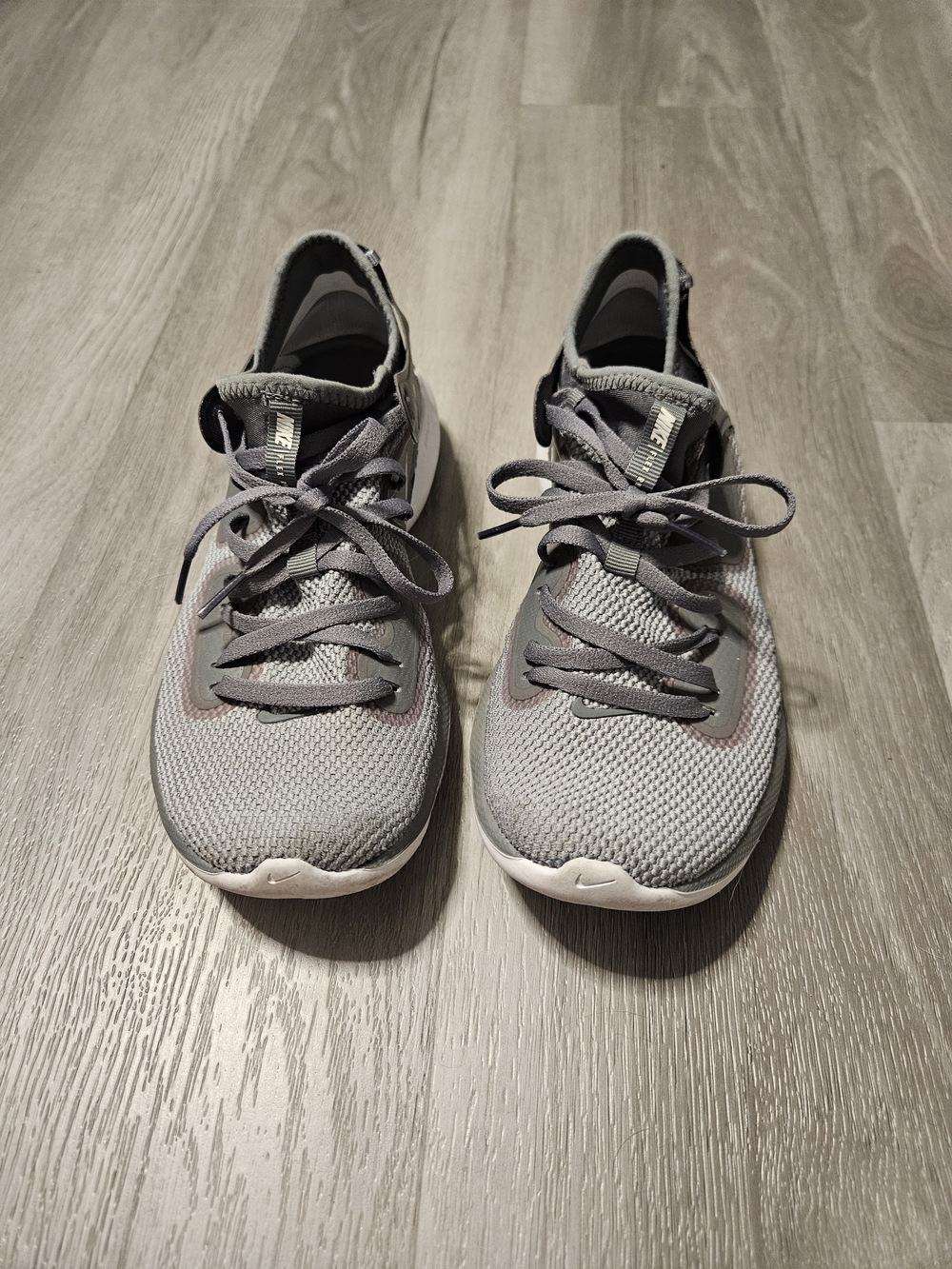 Women's Nike Flex Running Gray Athletic Sneakers